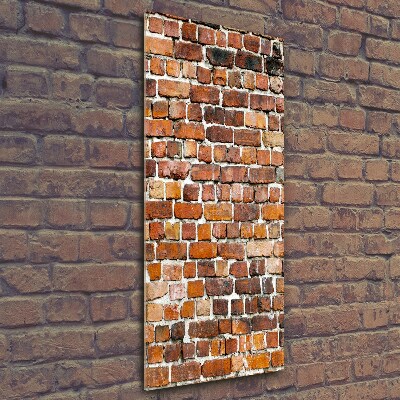 Glass wall art Brick wall