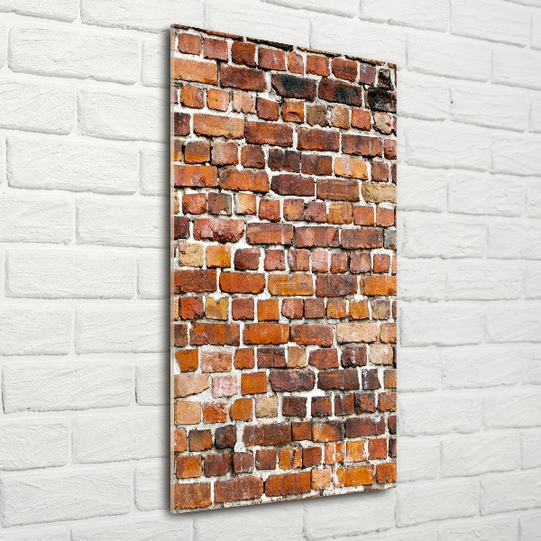 Glass wall art Brick wall