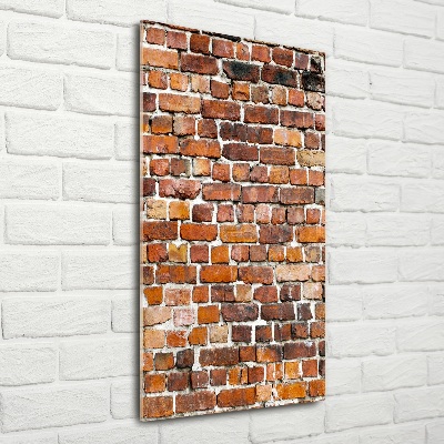 Glass wall art Brick wall