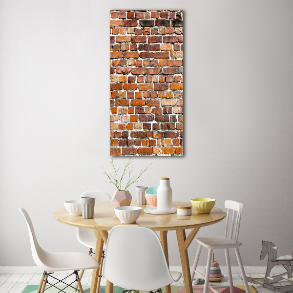 Glass wall art Brick wall