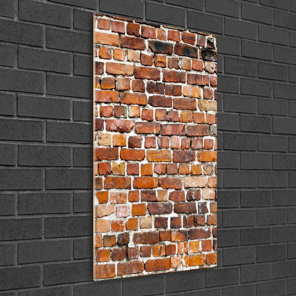 Glass wall art Brick wall