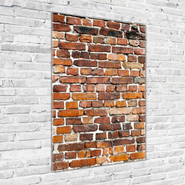 Glass wall art Brick wall