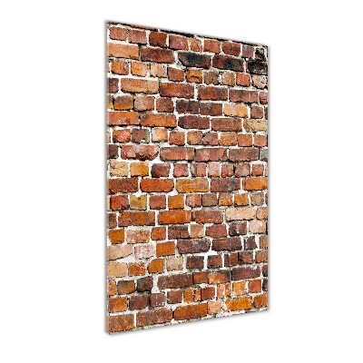 Glass wall art Brick wall