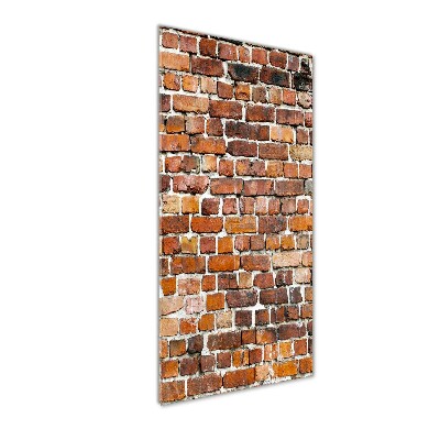 Glass wall art Brick wall