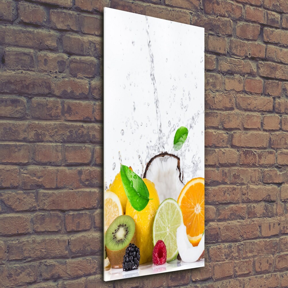 Glass wall art Fruit