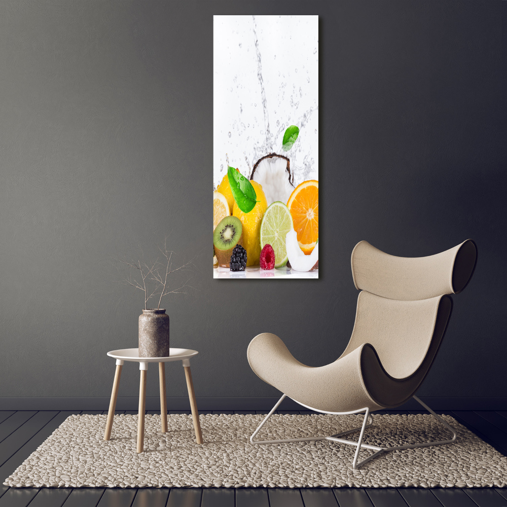 Glass wall art Fruit