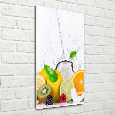 Glass wall art Fruit