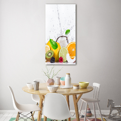 Glass wall art Fruit