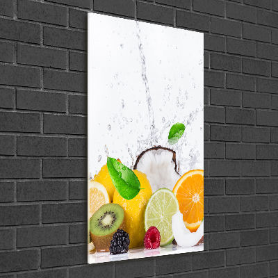 Glass wall art Fruit