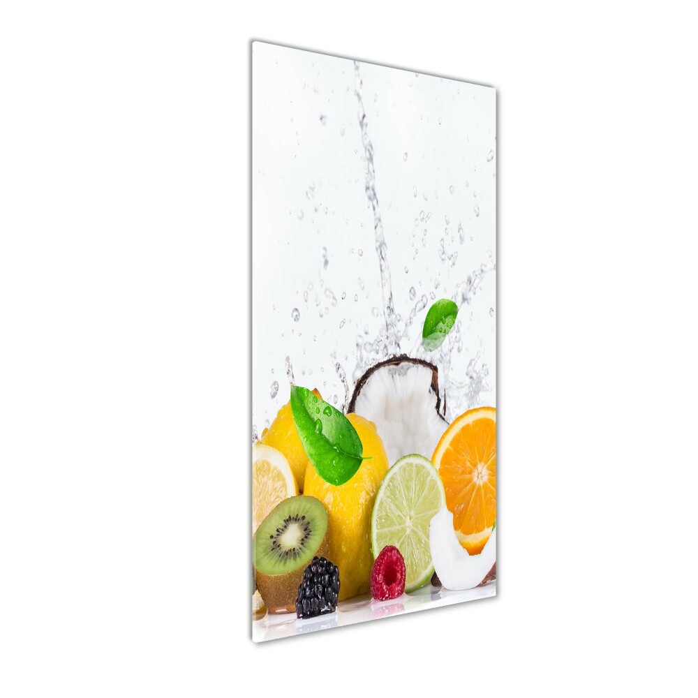 Glass wall art Fruit