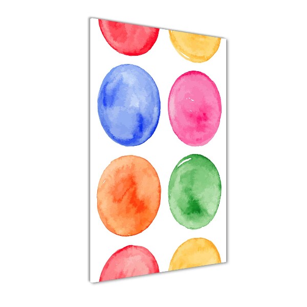 Glass wall art Colorful wheels