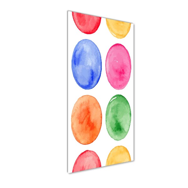 Glass wall art Colorful wheels