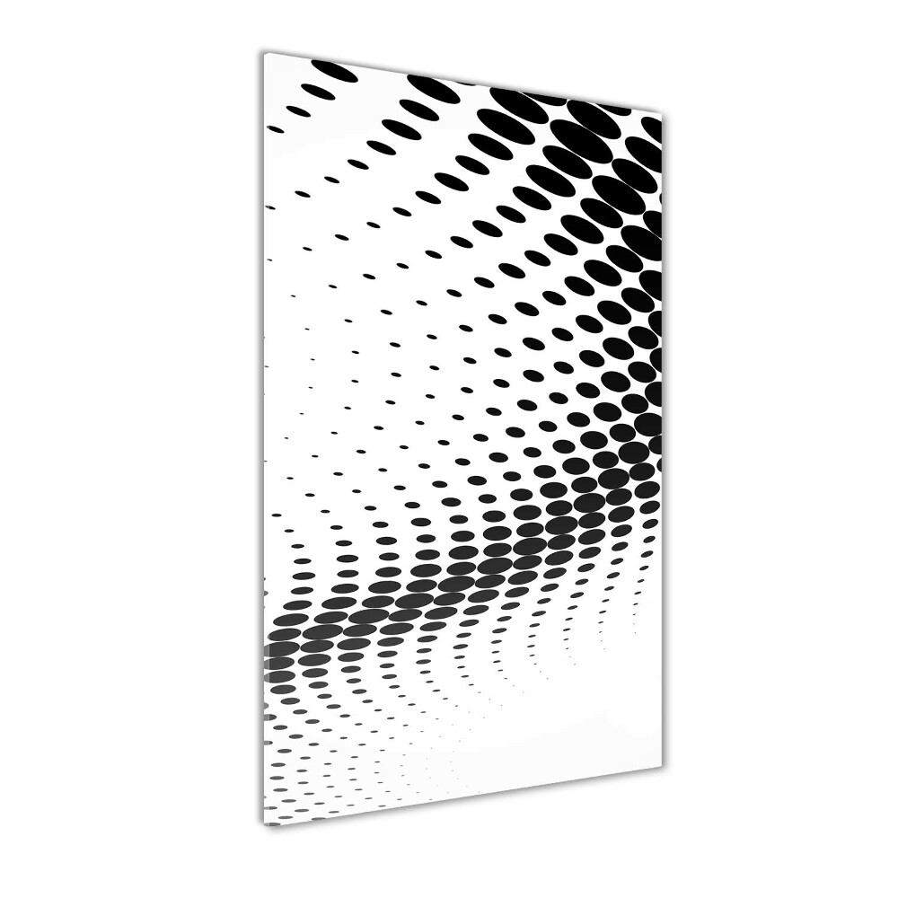 Print on a a glass Geometric background