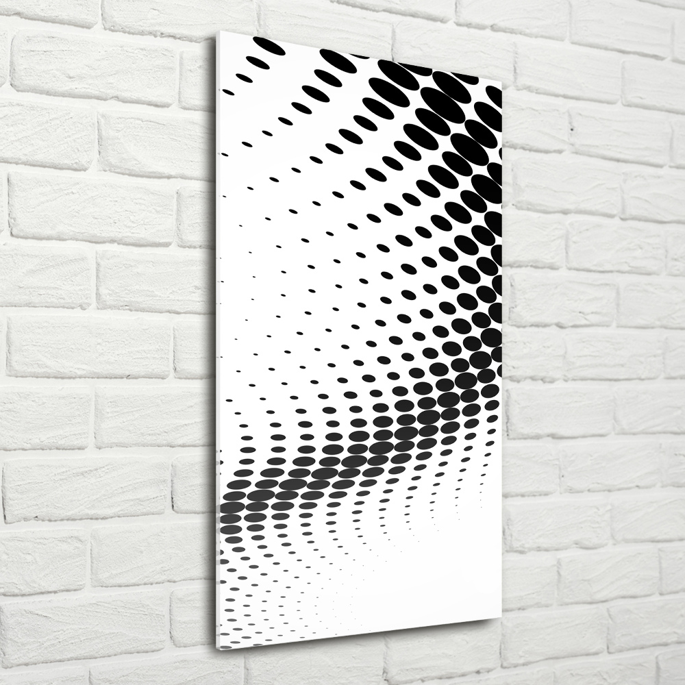 Print on a a glass Geometric background