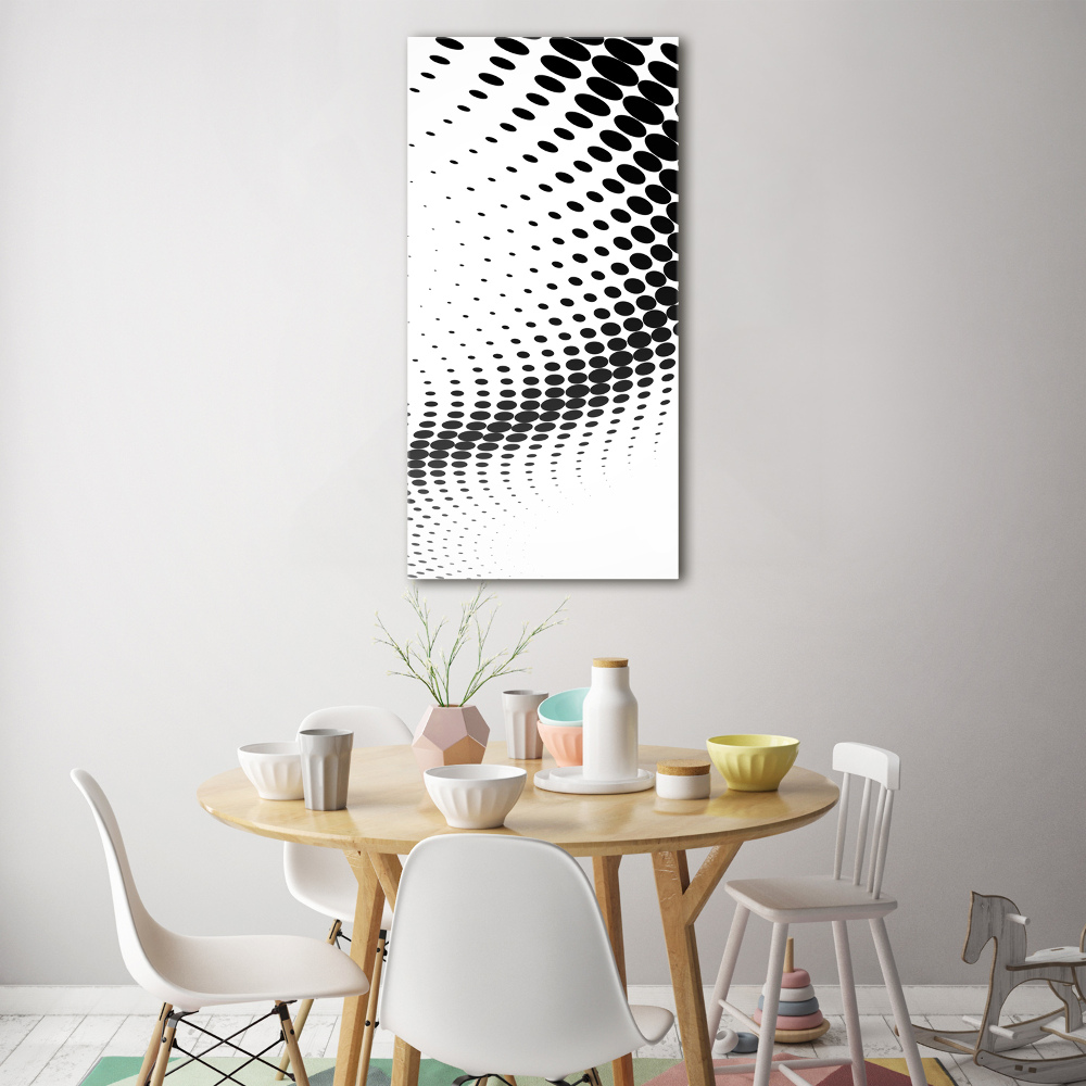 Print on a a glass Geometric background