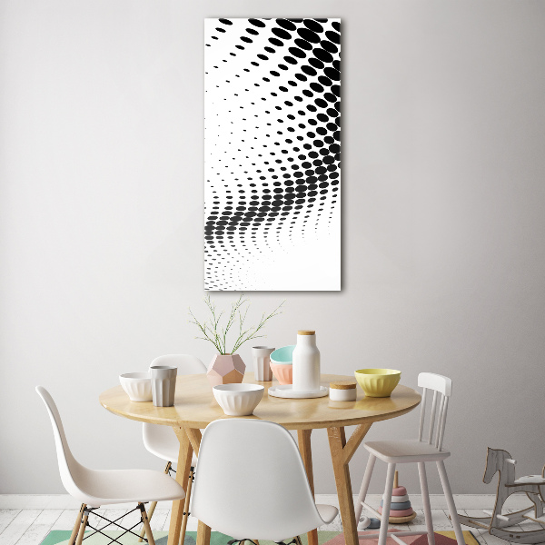 Print on a a glass Geometric background