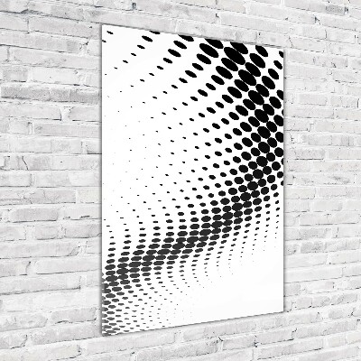 Print on a a glass Geometric background