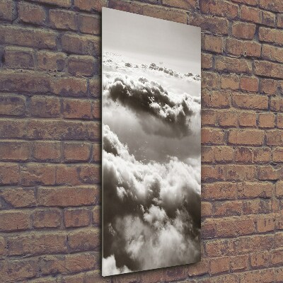 Photo printed on glass Flight over the clouds