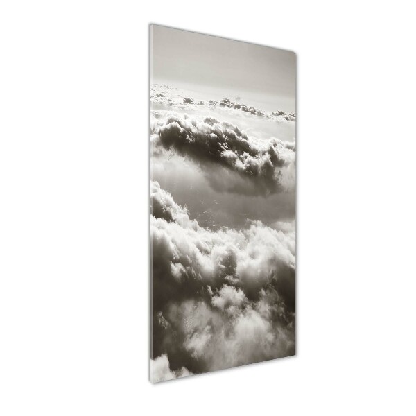 Photo printed on glass Flight over the clouds