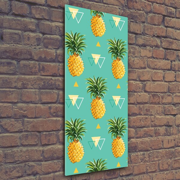 Wall art on glass Pineapple