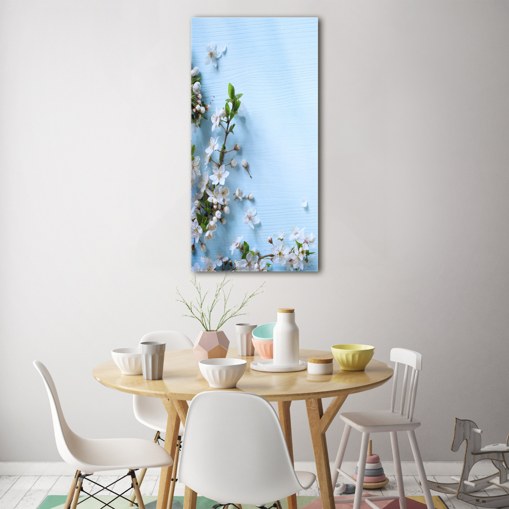 Photo printed on glass Cherry blossoms