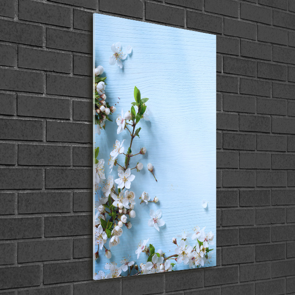 Photo printed on glass Cherry blossoms