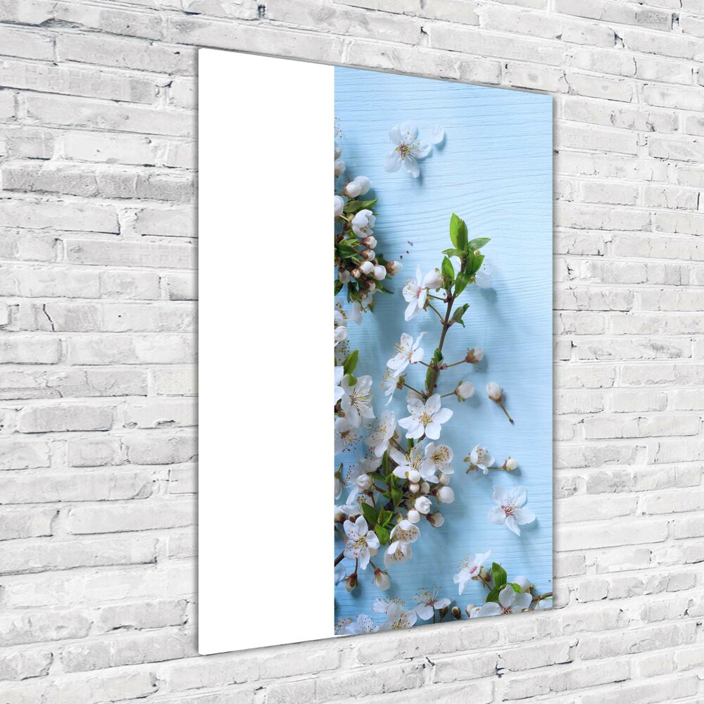 Photo printed on glass Cherry blossoms