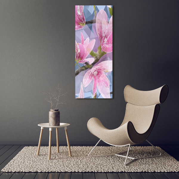 Photo printed on glass Magnolia