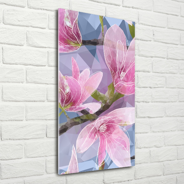 Photo printed on glass Magnolia