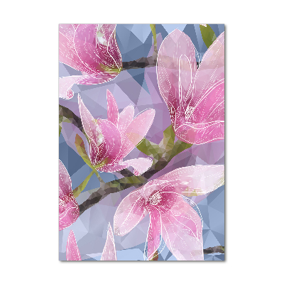 Photo printed on glass Magnolia