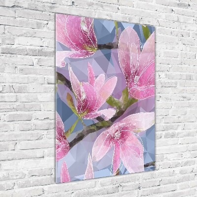 Photo printed on glass Magnolia