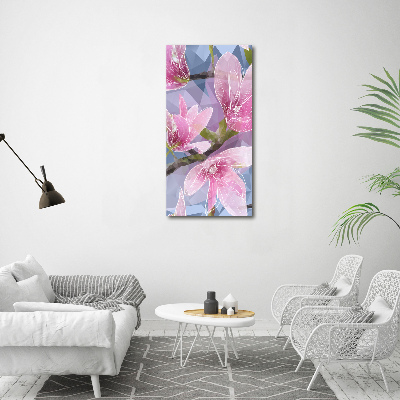 Photo printed on glass Magnolia