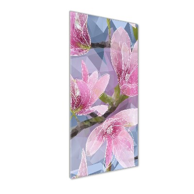 Photo printed on glass Magnolia