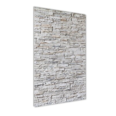 Glass art picture Stone wall