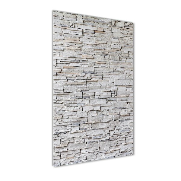 Glass art picture Stone wall