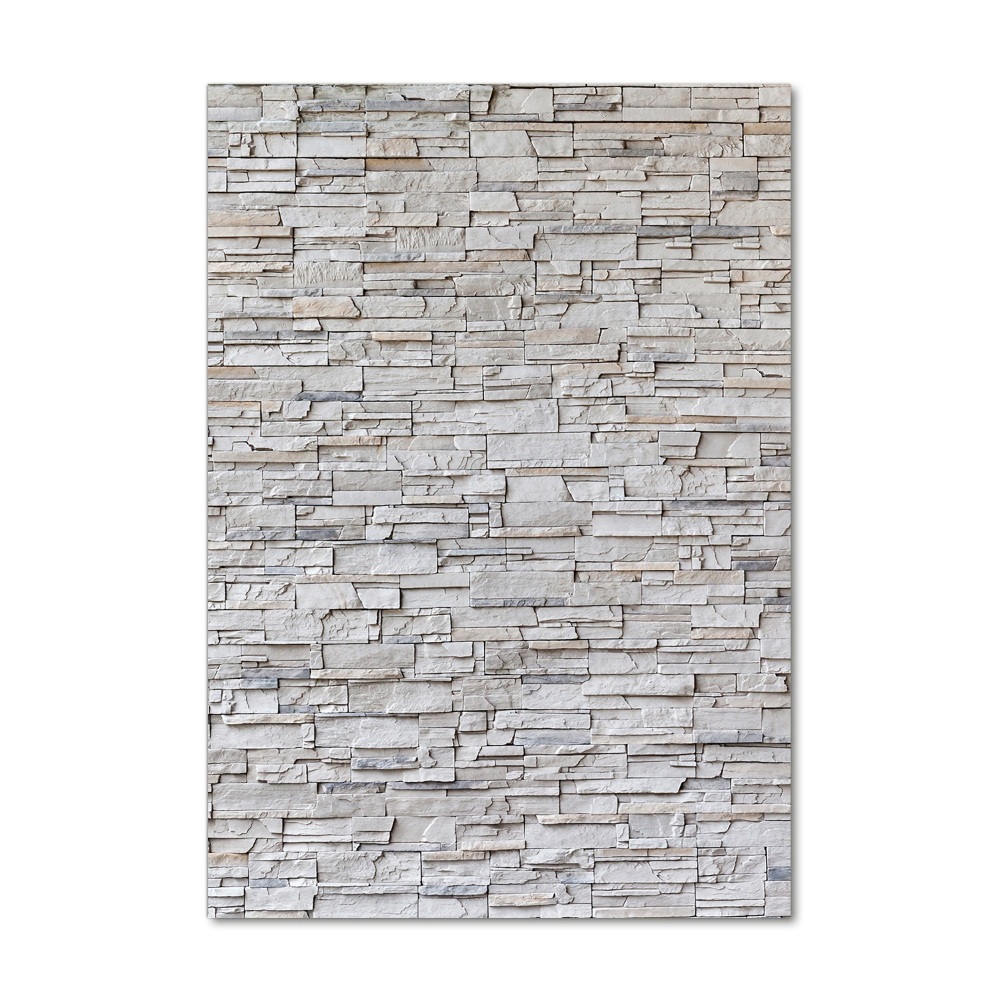 Glass art picture Stone wall