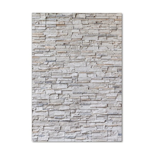 Glass art picture Stone wall