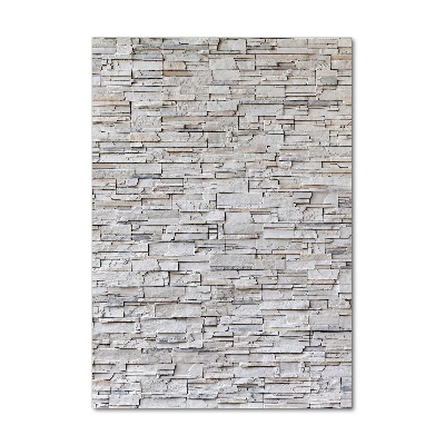 Glass art picture Stone wall