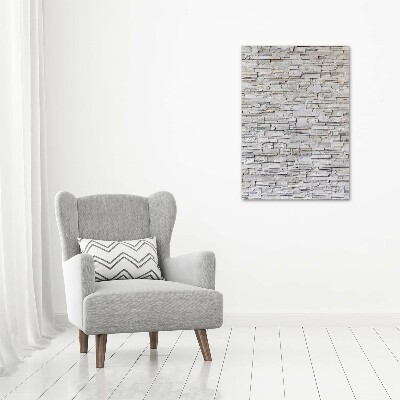 Glass art picture Stone wall