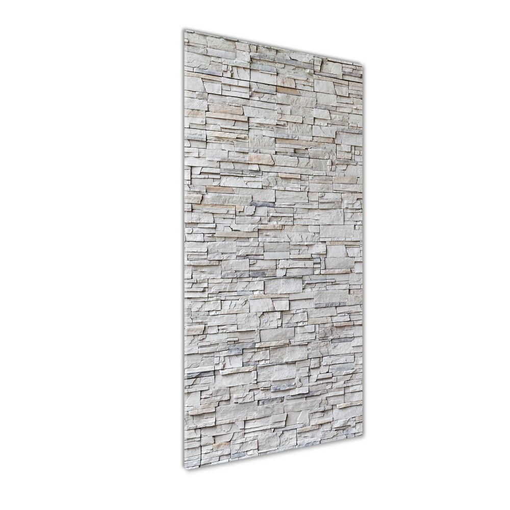 Glass art picture Stone wall