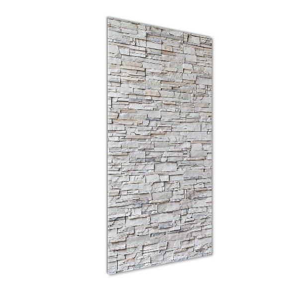 Glass art picture Stone wall