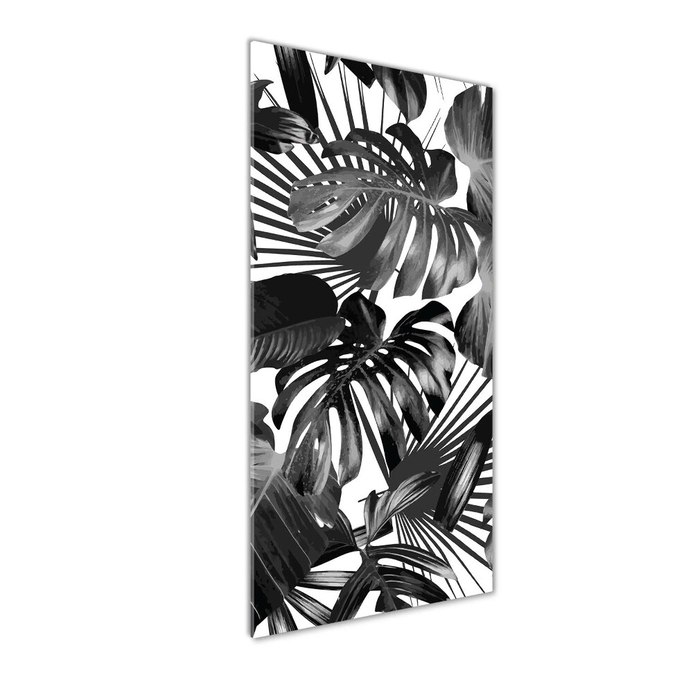 Photo printed on glass Tropical leaves