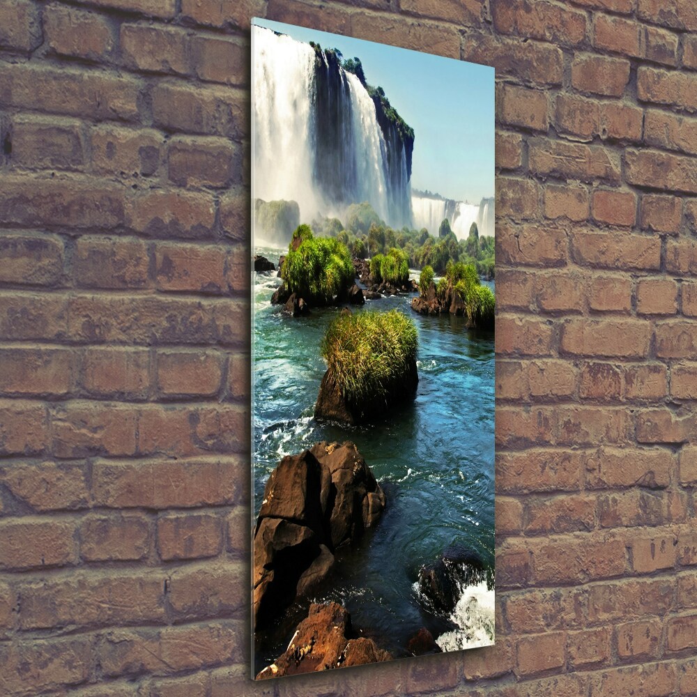 Photo printed on glass Igaz waterfall