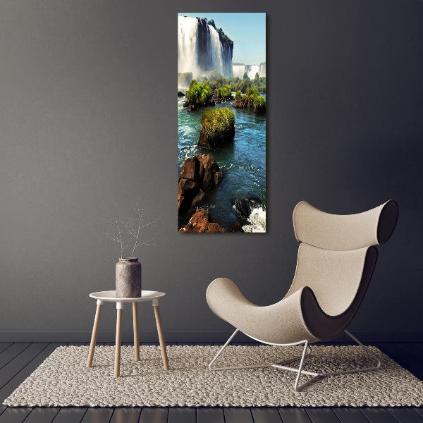 Photo printed on glass Igaz waterfall