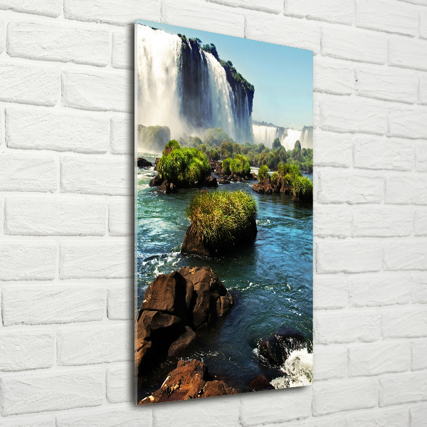 Photo printed on glass Igaz waterfall