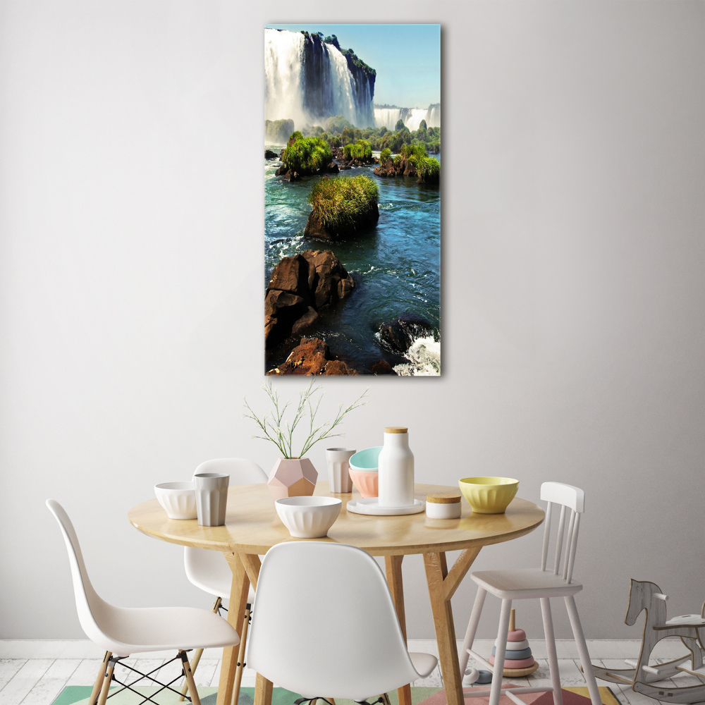 Photo printed on glass Igaz waterfall