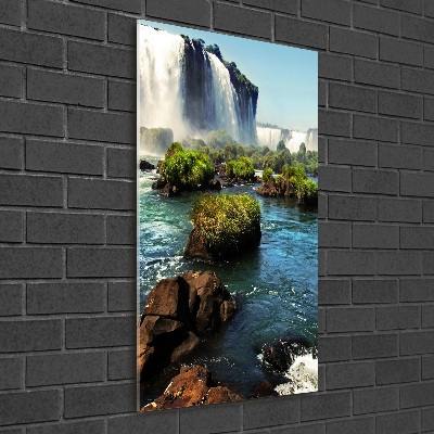 Photo printed on glass Igaz waterfall