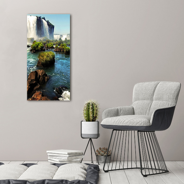 Photo printed on glass Igaz waterfall