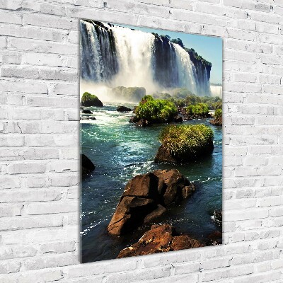 Photo printed on glass Igaz waterfall