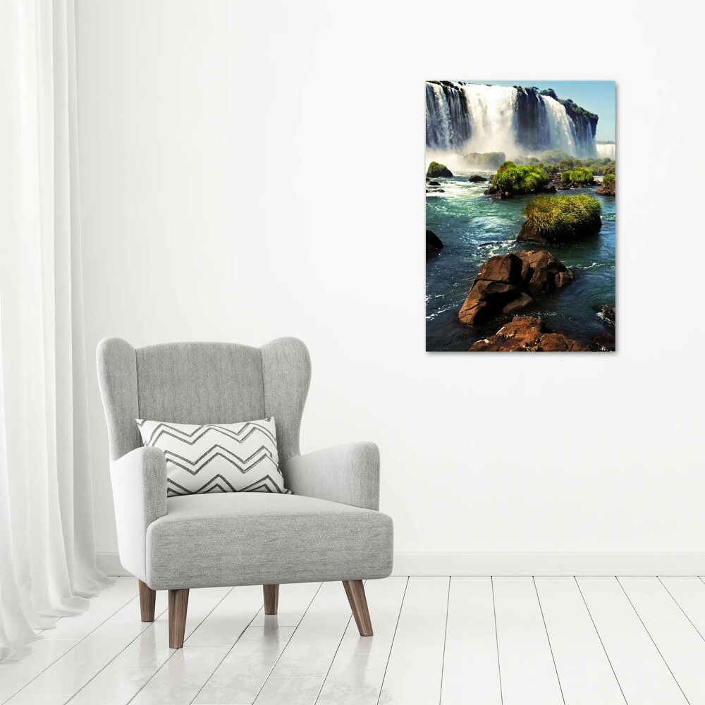 Photo printed on glass Igaz waterfall